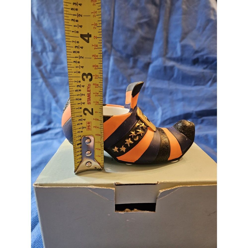 Partylite Witch Shoe P8213 Tea Light Halloween Votive Holder New - Picture 7 of 8